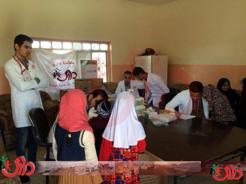 منظمة داري ترعى طبيا مدرسة فقيرة وتوفر حاجات تلاميذها مع القرطاسية