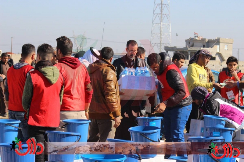 DaryHuman Provides Reliefto (629) Refugee Familiesreturning to the Liberated District of Al-Udhaim.