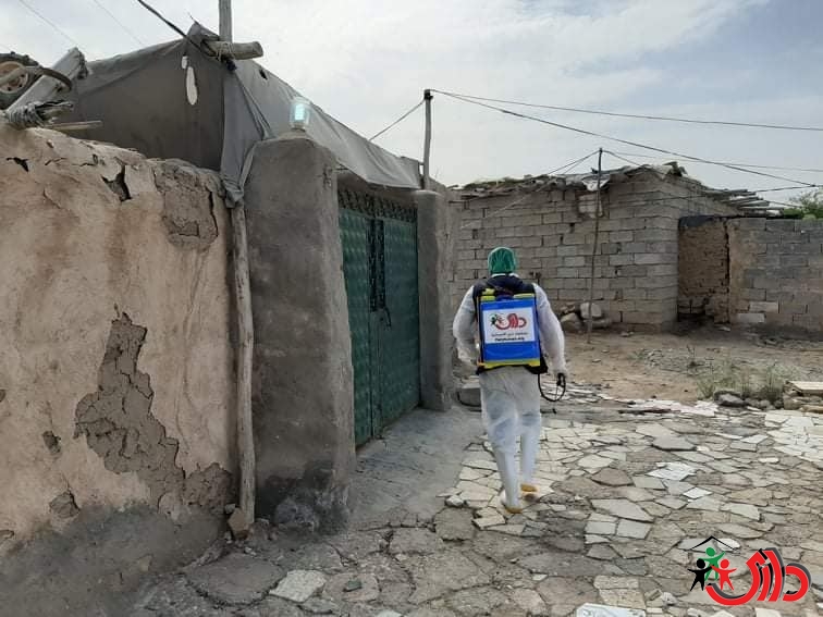 Dary Human Organization disinfected the informal settlements in Al-Diwaniya governorate as part of The Safe Home campaign. 