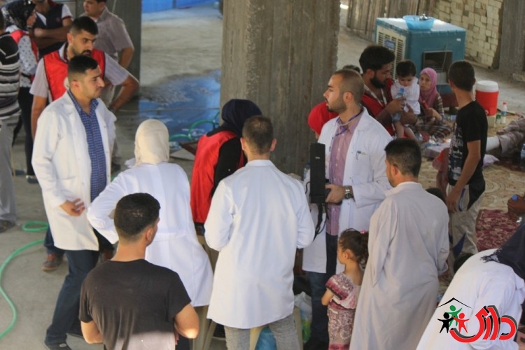 منظمة داري تواصل جولاتها الطبية لعلاج النازحين في بغداد