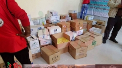 Dary Human Relieves Taza, Makhmoor and Rabeedha Families with Medications and Children Food