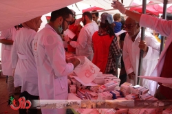 منظمة داري تعبر جسر بزيبز لإغاثة مئات النازحين طبيا وتقديم المساعدات الطارئة